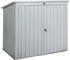 Beliani Gerätehaus mit Pultdach 158 cm Metall Stahl weiß (557578)