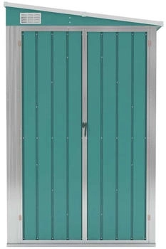 vidaXL Anbauschuppen 118x100x178 cm verzinkter Stahl grün (316217)