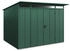 Hörmann EcoStar Elegant mit Pultdach Typ 3, 238 x 303 cm, moosgrün, 7,2 m², 2-flüglige Tür
