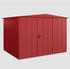 Hörmann EcoStar Elegant mit Satteldach Typ 3, 238 x 303 cm, purpurrot, 7,2 m², 1-flüglige Tür