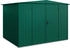 Hörmann EcoStar Trend mit Satteldach Typ 3, 238 x 303 cm, moosgrün, 7,2 m², 2-flüglige Tür
