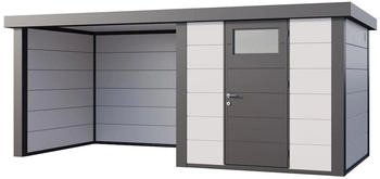 Telluria Classico 2424 522 x 238 cm wei&szlig; mit Lounge-Anbau links