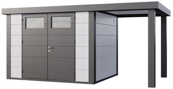 Telluria Classico 3024 466 x 238 cm weiß mit Seitendach 170 cm rechts