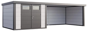 Telluria Classico 3030 760 x 298 cm wei&szlig; mit Lounge-Anbau rechts