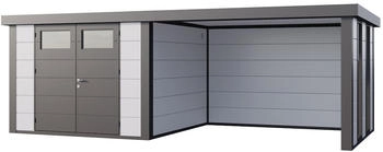 Telluria Classico 3030 642 x 298 cm wei&szlig; mit 2 Fenstern und Lounge-Anbau rechts