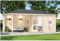 Luxhut L1.1.00037.5, Luxhut Alpholz 5-Eck Holz-Gartenhaus Liwa 614x317cm