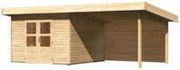 Karibu Gartenhaus "Perlsee 3" mit Anbaudach