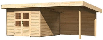 Konifera Perlsee 3 BxT: 604x360 cm Set mit Anbaudach naturbelassen