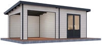 Wolff Finnhaus Wpc Ger&auml;tehaus Tona 6030 28 Hellgrau Ger&auml;tehaus Aus Holz/kunststoff