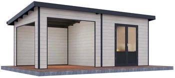 Wolff WPC-Haus Tona hellgrau 602 x 303 cm