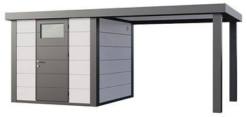 Telluria Metallgerätehaus Classico Open Lounge L 2424 258x542cm Stahl Open Lounge rechts Weiß