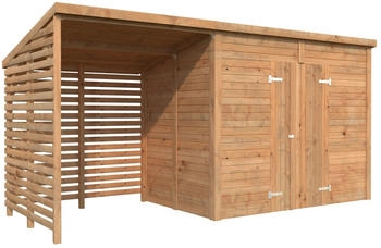Palmako Ger&auml;tehaus Leif Tauchgrundiert 460 cm x 170 cm Braun