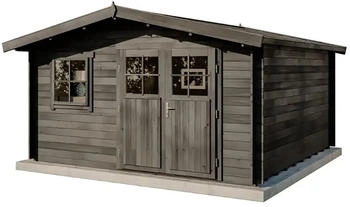 Alpholz Gartenhaus Valeria-28 428 x 427 cm Grau
