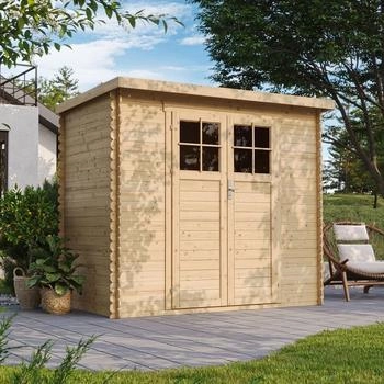 Timbela Gartenhaus Holz M310F+M310G 2,63 m&sup2; mit Boden
