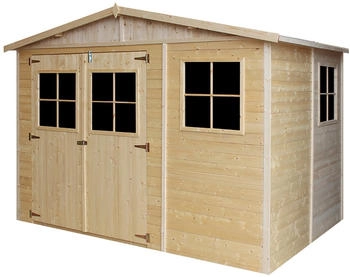 Timbela Gartenhaus Holz Abstellraum M334 6,03 m&sup2; mit Fenstern