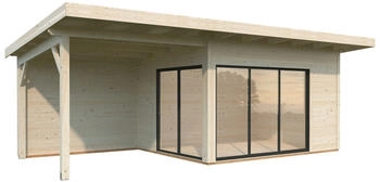 Palmako Gartenhaus Andrea Slide Plus 693 cm x 300 cm FSC Naturbelassen