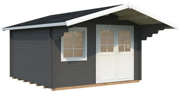Palmako Sally 12,3 m² inkl. Fußboden 426x530cm dunkelgrau-weiß