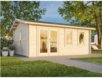 Palmako Iris 510x390cm Lackiert Dunkelgrau-Weiß FSC
