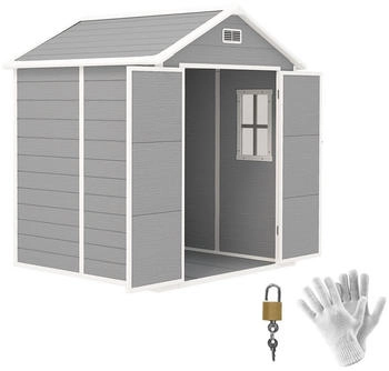 Outsunny Gerätehaus 2,4m² grau