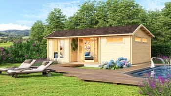 Fjordholz Gartenhaus Uri 70 Grau