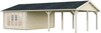 Palmako Gartenhaus Irene 956 x 550 cm tauchgrundiert natur