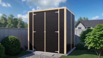 Bertilo Box 3 207,2x211,4 cm schwarz