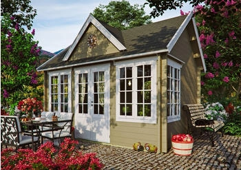 Fjordholz Gartenhaus Teehaus Windsor 44 Grau