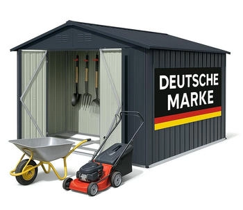 Albatros Profi Ger&auml;tehaus XXL Metall 259x313x192cm 15,5m&sup3; Anthrazit