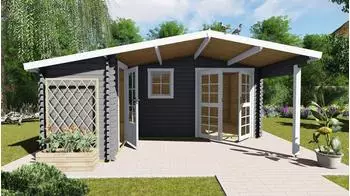 Finn Art Schweden 33 Blockbohlenhaus 510x480cm 510x480cm