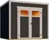 Weka Batu 28 mm Modern Storage 250 x 250 cm (Batu 2) dunkelgrau Rahmen-Doppeltür
