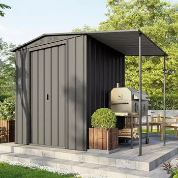 Globel Industries Gartenmanager Dream 65 anthrazit Set inkl. Schleppdach 171 x 144 cm (Dream G65) Anthrazit