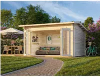 Palmako Gartenhaus "Ines Bitfold" verschiedene Farben