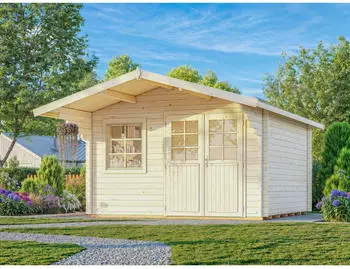 Palmako Sally 12,3 m² 44 mm hellgrau/anthrazit lackiert
