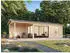 Palmako Amanda 17,1 +7,8 m² Slide Plus- 44 mm naturbelassen