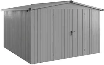 Hörmann EcoStar EuroLine mit Satteldach 310 x 310 cm (ESD 14) Doppeltür Graualuminium (RAL 9007)