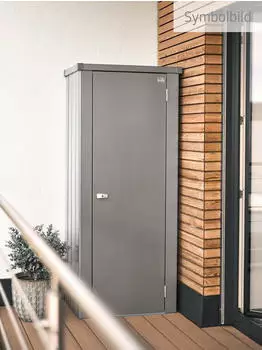 Biohort Julia 77 x 87 x H 181 cm (Gr&ouml;&szlig;e L HIGH) quarzgrau-metallic