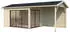 Palmako Amanda 11,2 + 7,8 m² Slide 44 mm transparent tauchgrundiert