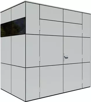 Bertilo Gartenhaus HPL Mini 6 mm grau
