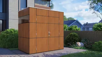 Bertilo Gartenhaus HPL Mini 6 mm Italian Walnut