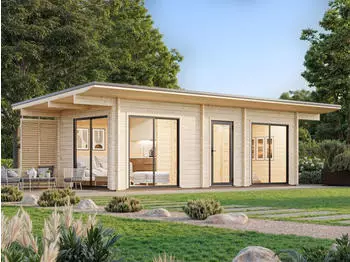 Palmako Ferienhaus Cecilia 21,8 m² Slide Plus 70 mm