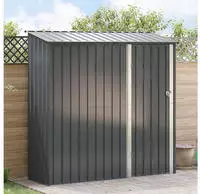 vidaXL Gartenh&uuml;tten Anthrazit 203,5 x 73 x 200 cm Metall
