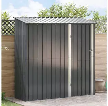 vidaXL Gartenh&uuml;tten Anthrazit 203,5 x 73 x 200 cm Metall