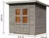 Karibu Eco Gartenhaus Merseburg 3 14mm-212 x 154cm vorvergraut (naturgrau)