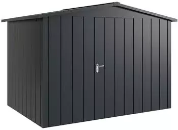 H&ouml;rmann Juno JSD mit Satteldach 310 x 214 cm (JSD 12) Einzelt&uuml;r T&uuml;ranschlag rechts Anthrazit Metallic (CH 703)