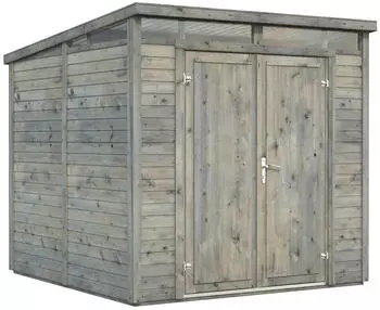 Palmako Ger&auml;tehaus Elias 4,9 m&sup2; 16 mm grau tauchgrundiert