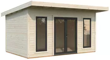 Palmako Gartenhaus Aurelia 12,7 m&sup2; 44 mm transparent tauchgrundiert