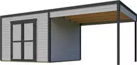 weka Gartenhaus "Batu 3 mit Anbau"