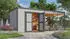 Weka Design-Gartenhaus Batu 28 mm Modern Storage 300 x 300 cm (Batu 3) - 300 cm Anbaudach hellgrau Vollholz-Doppeltür