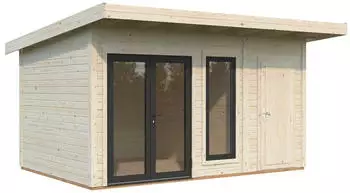 Palmako Gartenhaus Aurelia 12,4 m&sup2; 44 mm transparent tauchgrundiert