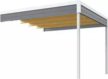 Gouderak Dachanbau Felix 3/Fynn 3 300 x 300 cm graugr&uuml;n